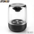 STOENGO Portable Bluetooth Speakers, Small True Wireless Stereo (TWS) Speaker Transparent Crystal LED Music Player with TF Card.