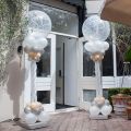 1/2set Adjustable Balloon Column Stand Metal Balloon Stand Holder with Plastic Base for Wedding Decor Birthday Baby Shower Party. 