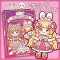 Handmade DIY Paper Puppet Toy Kawaii Anime Activity Toy Paper Movable Joint Paper Doll Cartoon Montessori Girls 3D Paper Doll Kids. 