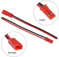 JST Male Female 2 Pin Plug Connector Cable Wire Red for LED Lamp Strip RC Toys Battery-Pair. 