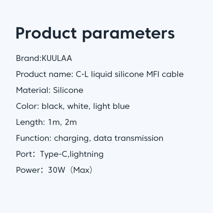 KUULAA%20USB%20C%20to%20Lightning%20MFi%20Cable%20for%20iPhone%20Fast%20Charging%20Cable%20PD%2030W%20USB%20Type%20C%20For%20iPhone%2014%2013%2012%2011%20Pro%20Max%20X%20XS%20XR%208%20-%20Image%206