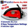 Miyako Heavy Weight Automatic Electric Dry Iron EI-226.