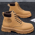 【selevn roind】 Men High-top Boots Quality Suede Leather Men Boots Warm Winter Ankle Boots Men 2023 New Outdoor Winter Work Shoes Walking Boots. 