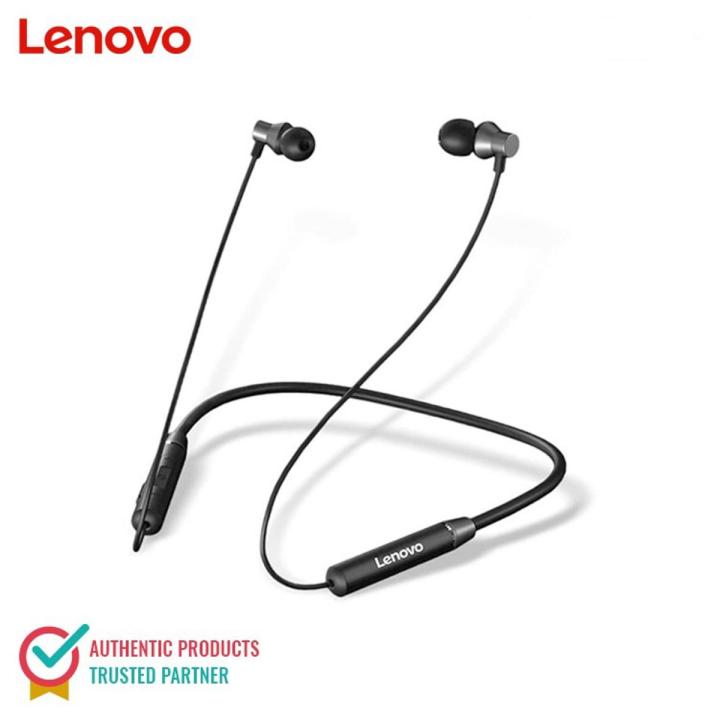 Lenovo HE05 Wireless Bluetooth Headphones IPX5 Waterproof Sport Earphones  Magnetic Headset with Mic Noise Cancelling Earphone