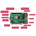 Raspberry Pi 4b 1GB/2GB/4GB/8GB RAM 64-bit 1.5GHz quad-core cpu Support WIFI Bluetooth 5.0 Development Board.
