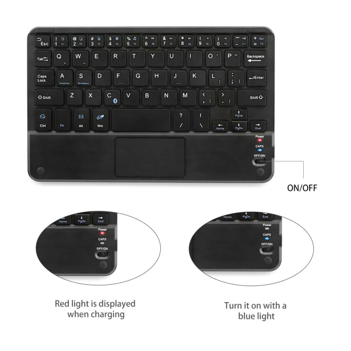 8%20Inches%20Touch%20Bluetooth%20Keyboard%20Rechargeble%20Wireless%20Keyboard%20Slim%20Min%20Keypad%20With%20Touchpad%20For%20IOS%20Android%20Tablet%20Laptop%20PC%20-%20Image%204