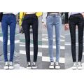 Fashion Elastic Waist Skinny Jeans Women Blue High Waist Stretch Pencil Denim Pants Plus Size Spring Jeans Pantalones Mujer. 