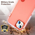 3 In 1 Full Cover Shockproof Phone Case With Stand For iPhone 15 Thick Hard Phone Casing Contrasting Colors Fashion Phone Cover Shell. 