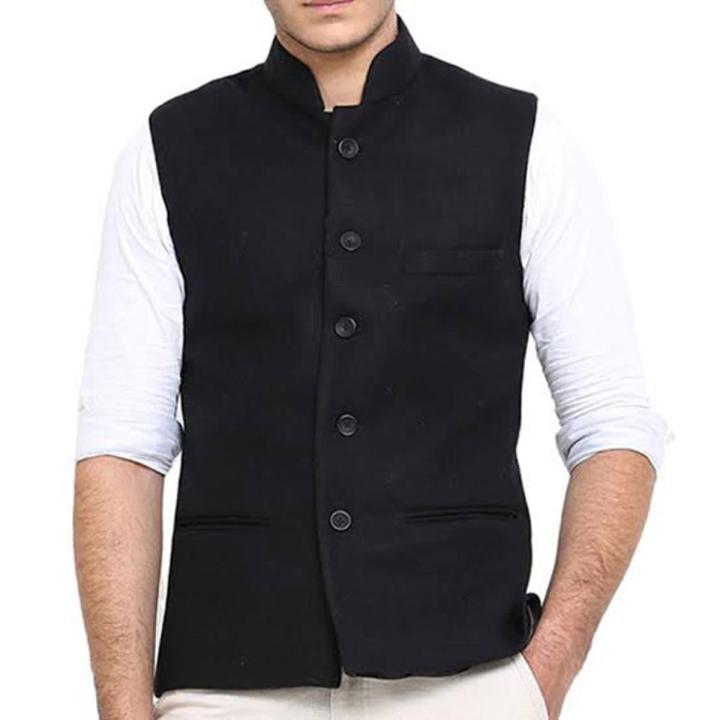 Mens Fasionable coats black waistecoat