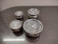 4 Pieces Hari Set Hari / Patil / Deski With Lid - SS Hari with Lid.