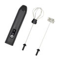2 in 1 USB Rechargeable Mini Milk Frother with 3 Speeds -  Portable.. 