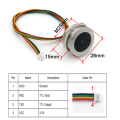 OUMERY 5X GM60 UART Stainless Steel Controlled Ring Indicator Light 1D/QR/2D Bar Code Scanner QR Code Barcode Scanner Module.