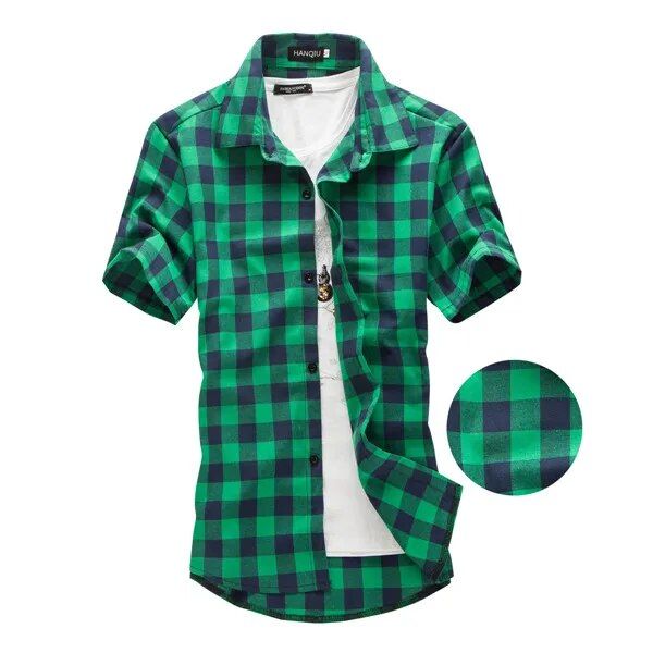 Green%20Plaid%20Shirt%20Men%20Shirts%202023%20New%20Summer%20Fashion%20Chemise%20Homme%20Mens%20Checkered%20Shirts%20Short%20Sleeve%20Shirt%20Men%20Blouse%20-%20Image%206