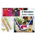wooden Dulna Adult Rope bed Hanging Dulna.