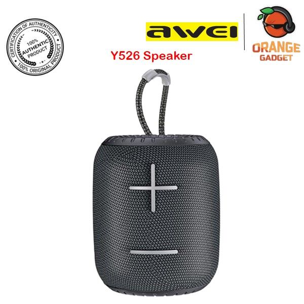 Awei Y526 TWS Mini Portable Wireless Bluetooth V5.0 Speaker Sound System IPX4 Waterproof - Black