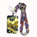 Pokemon Pikachu PVC Card Holder Student ID Card Lanyard Protective Case Gifts Boys and Girls Anime Peripherals Hanging Neck Bag.