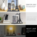 Tower Eiffel Light Lamp Night Paris Statue Desktop Street Lights Decor Desk Ornament Art Mini Lamps Table Nightlight Decorative.