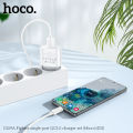 Hoco C109A 18W QC3.0 Charger With Micro Usb Cable Glorious QC3.0 Wall Charger Single USB, 18W Output, EU Plug. 