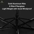 Folding Umbrella Sun Rain Umbrella 6 Ribs Waterproof Lightweight Umbrella black. 