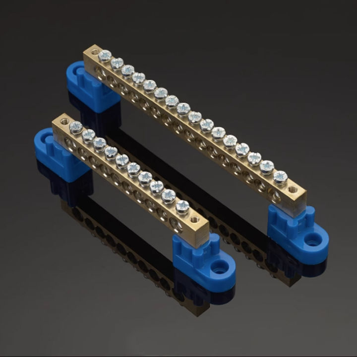 DIN Rail Terminal Block High Bridge Type Ground Bar 6*9 4/6/8/10l /12 Holes Electrical Connector Distribution Box Neutral Terminal