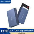 Acasis Dual Bay 2.5 Inch USB-C to SATA HDD SSD RAID Enclosure.