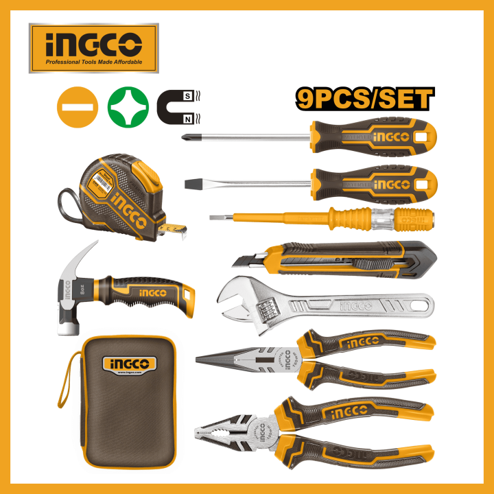 INGCO 9 Pcs hand tools set HKTH20809 | Daraz.com.bd