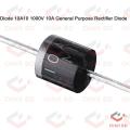 5Pcs- Diode 10A10 1000V 1KV 10A General Purpose Rectifier Diode 10A10 Silicon Junction Diode R-6 Package. 