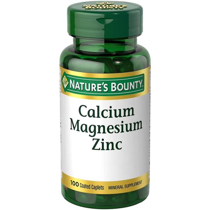 Nature'S%20Bounty%20Calcium%20Magnesium%20And%20Zinc%20Caplet,%20Immune%20And%20Supporting%20Bone%20Health,%20100%20Counts%20-%20Image%202