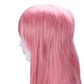 (New) 80cm long straight cosplay wig multicolor heat shield wigs (pink). 