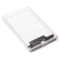 USB3.0/Type-C HDD Enclosure of 2.5 Inch Hard Disk Case SSD SATA3 to USB 3.0 Transparent HDD Box USB C HDD Case 5Gbps. 