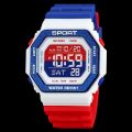SKMEI Digital Sport Watch for Men LED Display Countdown Military Wristwatches Waterproof Mens Reloj Hombre. 