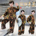 Kubelong Boys Hanfu Set Children's Tang Costume Primary and Secondary School Students Chinese Style Dress Performance. 