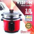 Vision Rice Cooker 1.8 L - Perfectly Cooked Rice Every Time with Double Pot Technology with 1 Year Warranty.