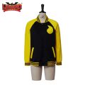Soul Eater Jacket Cosplay Soul Evans Cosplay Costume Outfit Hoodie Varsity Baseball Jacket Coat with Hat Headband Pin Men Women. 
