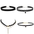 Goth Black Velvet Choker Necklaces Gothic Style Rope Women Neck Decoration Chocker Jewelry on Girl Neck Accessories.