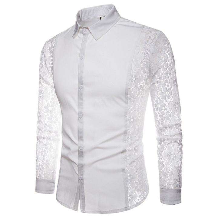 Mens%20Flower%20Patchwork%20Embroidery%20Lace%20Shirt%202019%20Fashion%20Transparent%20Dress%20Shirts%20Mens%20See%20Trough%20Club%20Party%20Event%20Chemise%20-%20Image%203
