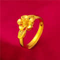Vietnamese Sand Women's Electroplated Imitation Gold Jewelry Products Night Market Ring.