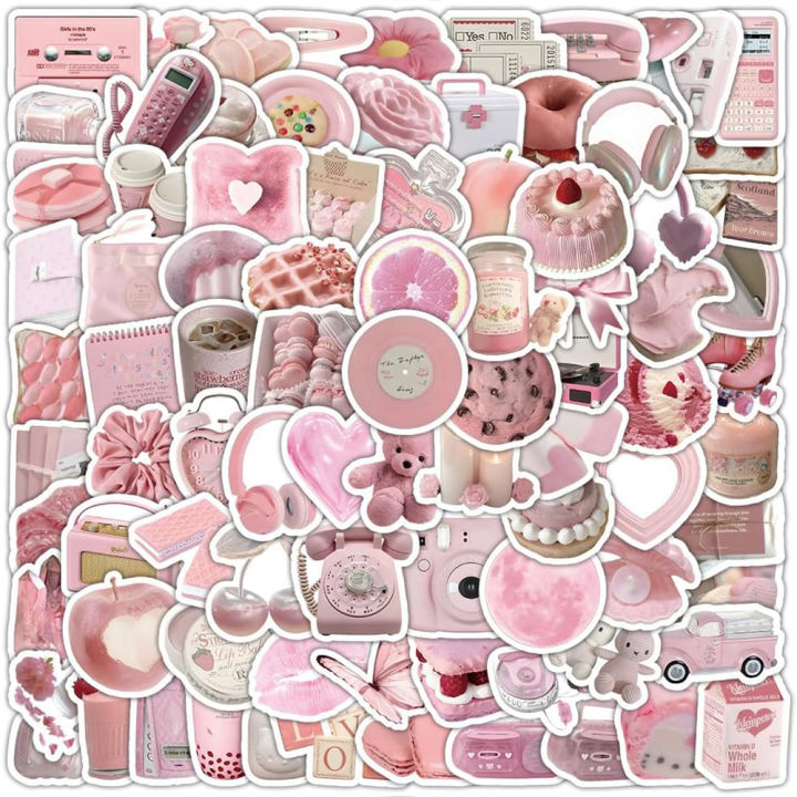 50/100PCS%20Simple%20Cute%20Pink%20Sweety%20Girl%20Style%20Graffiti%20Stickers%20for%20Bicycle%20Hand%20Account%20Pencil%20Case%20Decals%20-%20Image%206