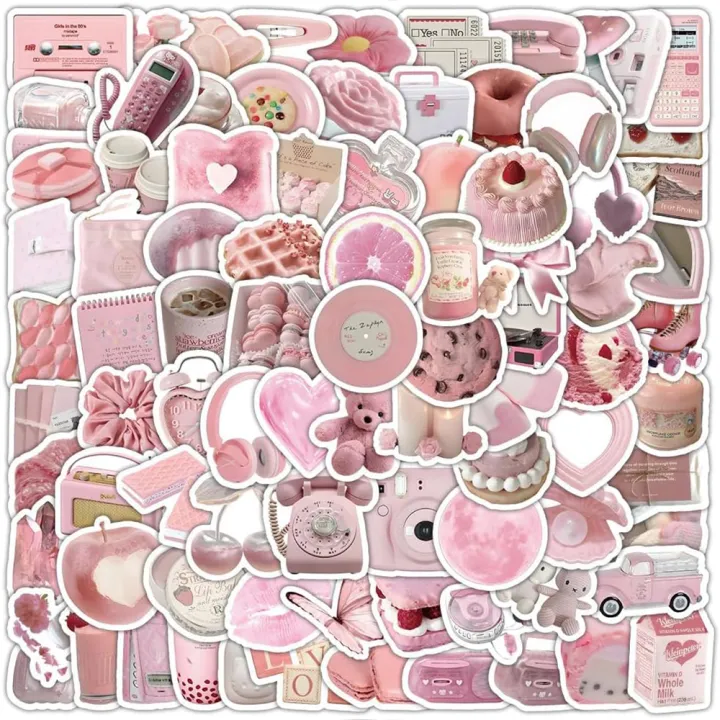 50/100PCS%20Simple%20Cute%20Pink%20Sweety%20Girl%20Style%20Graffiti%20Stickers%20for%20Bicycle%20Hand%20Account%20Pencil%20Case%20Decals%20-%20Image%206