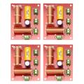 4Pcs 200W 3 Way Audio Speaker Crossover Treble + Midrange + Bass Independent Crossover Speakers Filter Frequency Divider. 
