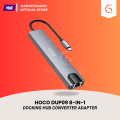 Hoco DUP09 8-in-1 Docking Hub Converter Adapter.
