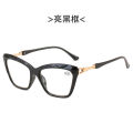 New Cat Eye Reading Glasses Transparent Diamond Rimmed Fashion HD Resin Foreign Trade Reading Glasses Cross-Border Presbyopic Wholesale.