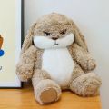 ZEIO Diudiu Rabbit Plush Toy angry Long-eared Rabbit Fluffy Super Cute Bunny Doll Pillow Stuffed Soothing Sleep Toy. 