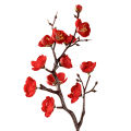 Artificial Plum Blossom Decorative Photo Props Faux Silk Flower Wedding Artificial Bouquet for Office. 