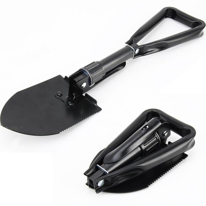 (New)Car Multi-function Emergency Vehicle Metal Steel Ice Snow Mud Sand Shovel Folding Shovel Car High-strength Snow Shovel Ice Scraper