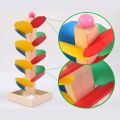 Montessori Educational Wooden  Marble Ball Run Track Game Children Toy. 