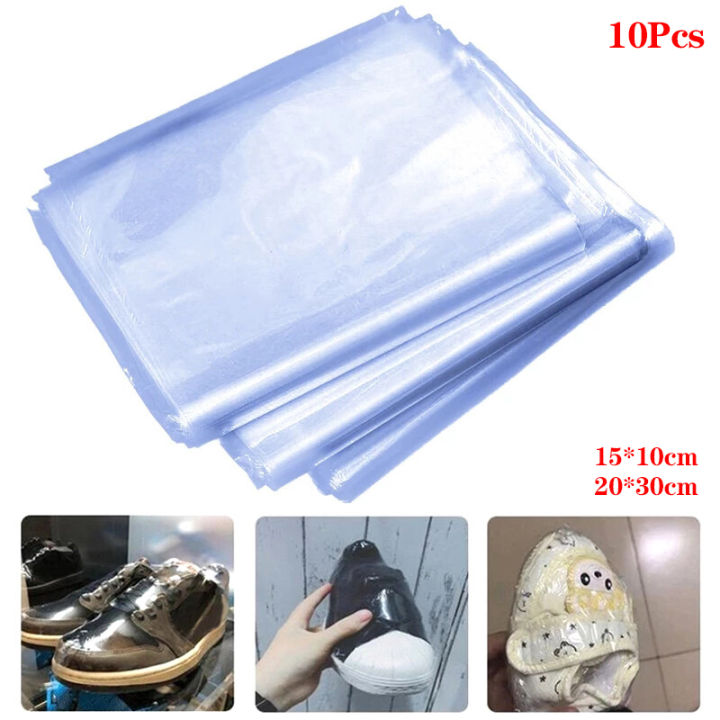 10Pcs Shrink Wrap Film Storage Bag Dust-proof Baby Shoe Bag Transparent Sealing Film Anti-oxidation Heat Shrink Film Home