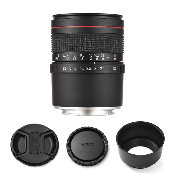85mm F1.8 Medium Telephoto Camera Lens Large Aperture Full Frame Portrait Lens