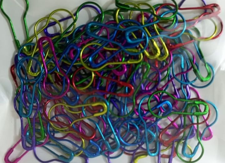 1000 Pieces Hijab Pin Multi Color Coil Less Metal Hijab Pin