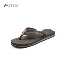 WOTTE Summer Slippers Men Drainage Non-Slip Flip Flops Men Beach Slides Shoes Outdoor Comfort chanclas hombre Big Size 40-50. 
